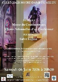 À 20h à la Collégiale de Melun, Mozar, Hayden : libre participation à partir de 12€