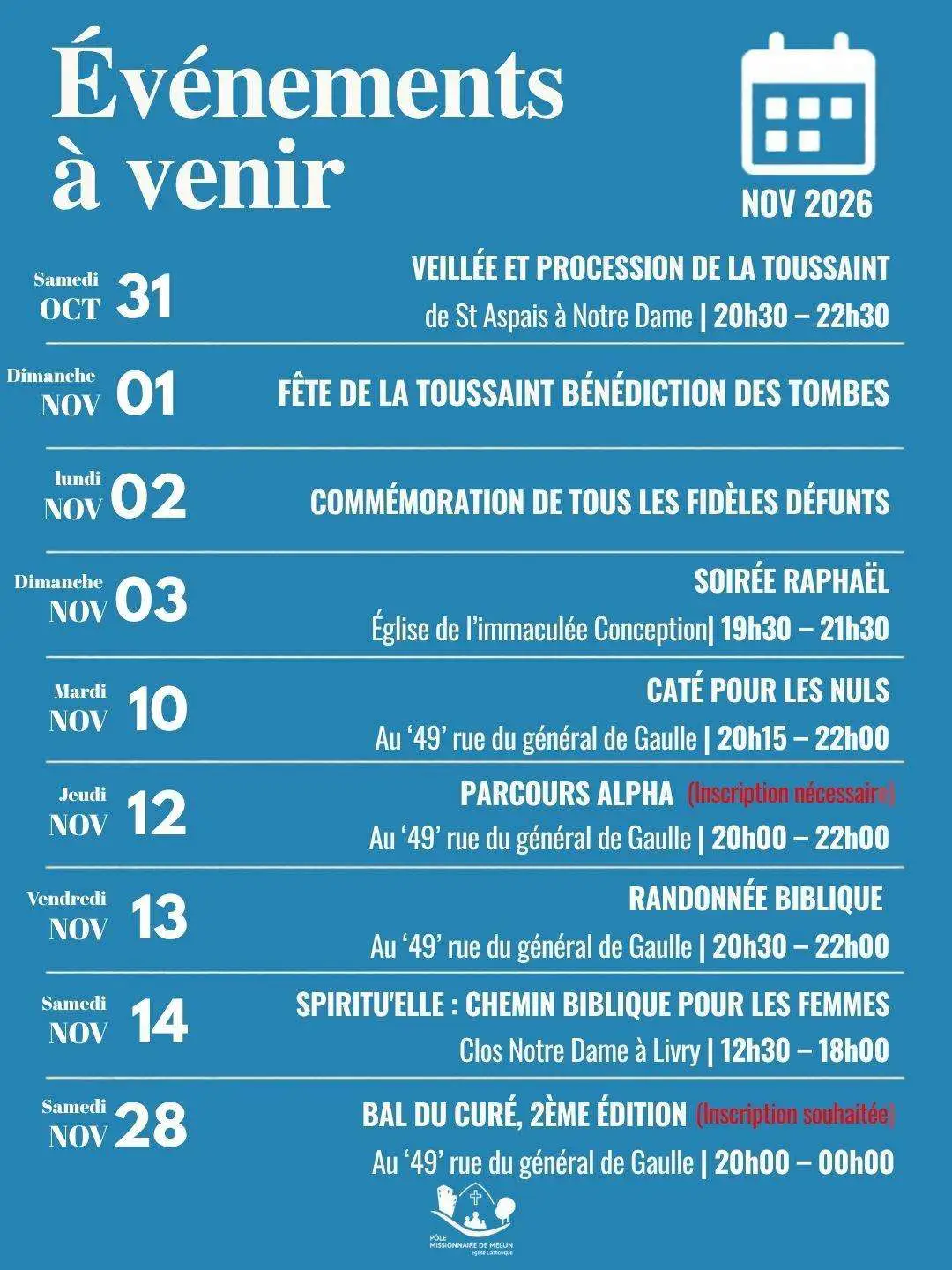 Novembre 2026 sur le pôle